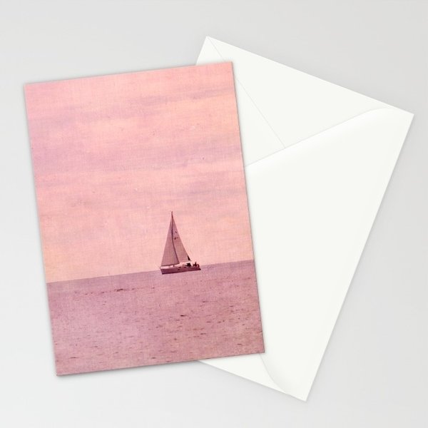 Kunst Karte mit Umschlag Meer Segelboot