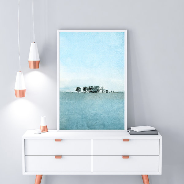 Insel Poel Serie 2020 - Kunstdruck A4 - Kirchsee